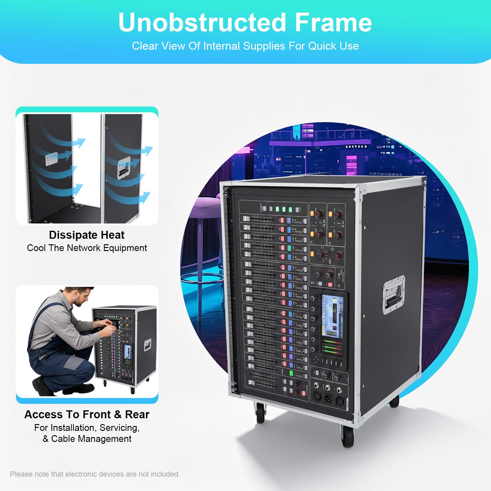 Amazon.com: 16U Network Server Rack with Caster Wheels, Portable